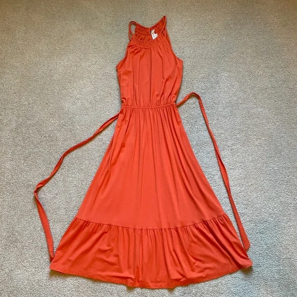 slim fit dress slacks Burnt orange Chiffon Sleeved Bridesmaid Dresses – Lisposa main image 1